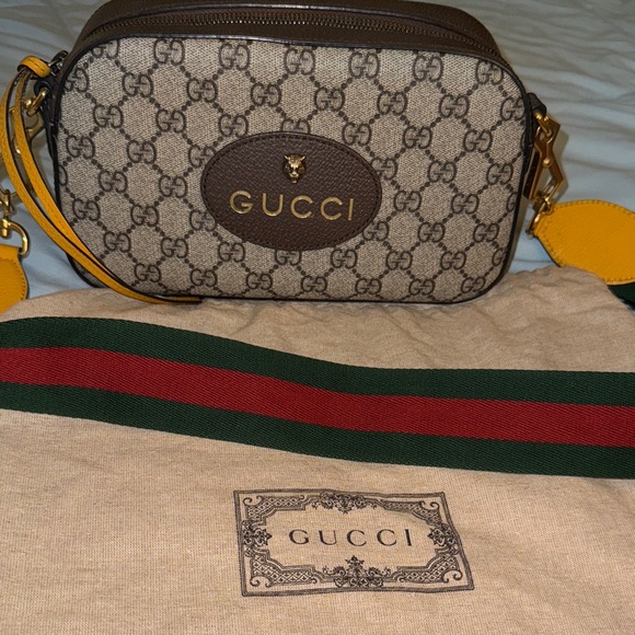 Gucci Supreme Monogram Web Neo Vintage crossbody unisex Authentic - Picture 2 of 16